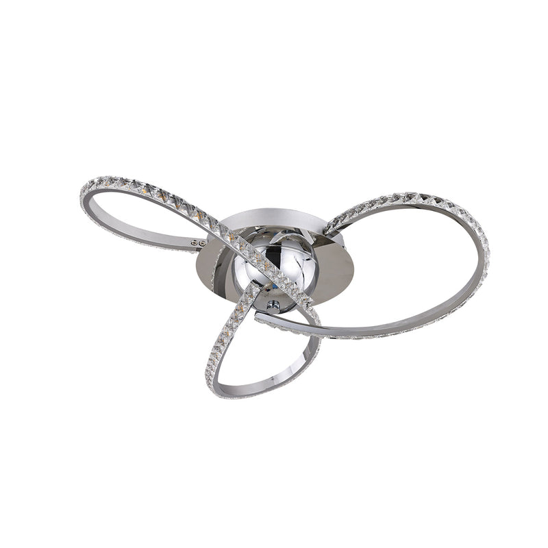 Irie Dimmable 3 Lights LED Ceiling Light - Chrome