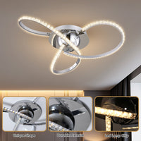 Irie Dimmable 3 Lights LED Ceiling Light - Chrome