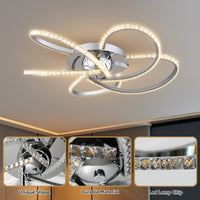 Irie Dimmable 5 Lights LED Ceiling Light - Chrome