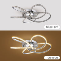 Irie Dimmable 5 Lights LED Ceiling Light - Chrome