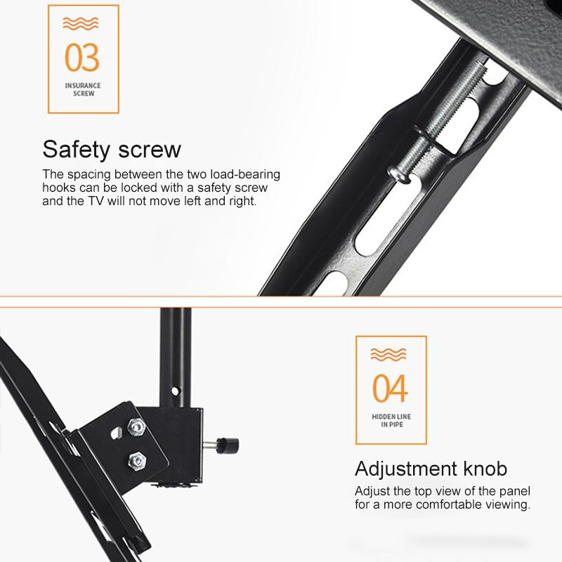 Adjustable Single Screen Tv Wall / Ceiling Mount - 26-60 Inch 0.5-1m Range