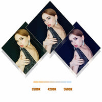 12 Two-colour Dimmable Ring Fill Light with Tripod - 28w 100-240v