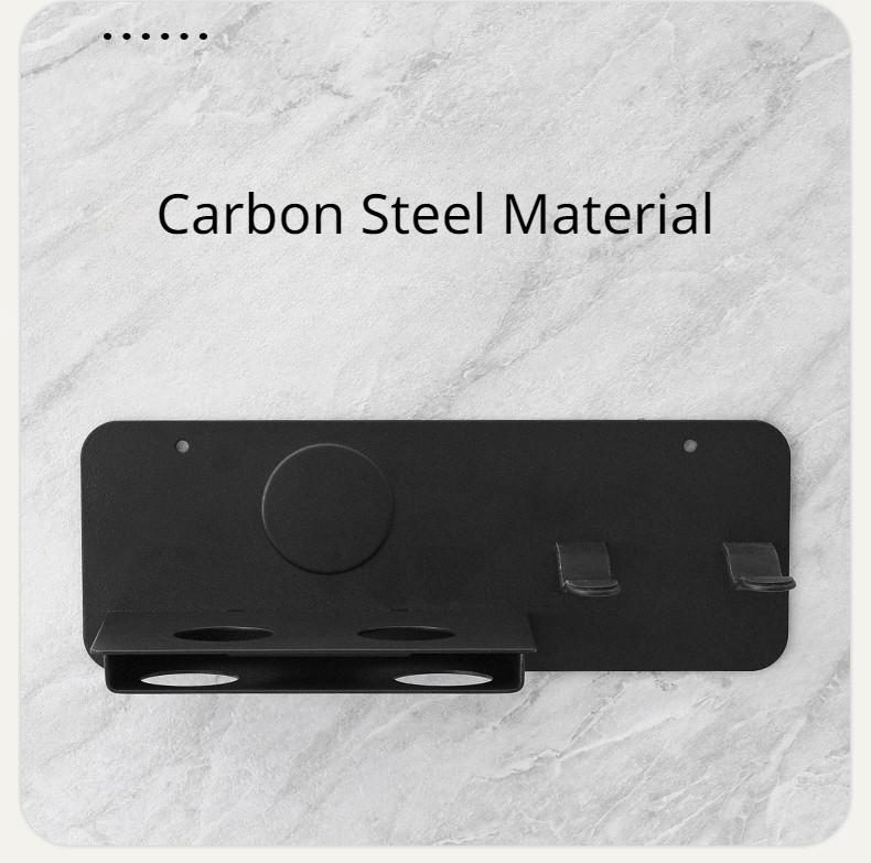 Wall Mounted Hair Dryer Holder For Bathroom Storage Upgraded Model