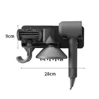 Wall Mounted Hair Dryer Holder For Bathroom Storage Upgraded Model