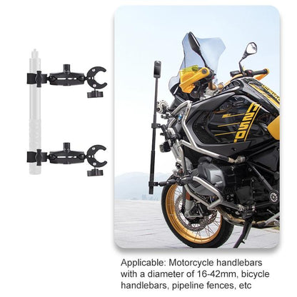 18cm Dual Head Motorcycle Handlebar Mount - 18Cm