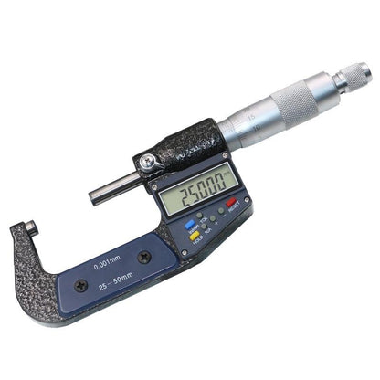 Electronic Digital Micrometer - 25-50Mm 0.001Mm Resolution