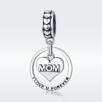 925 Sterling Silver Mothers Love Bead For Diy Bracelet Perfect Mother'S Day Gift Style - Bead