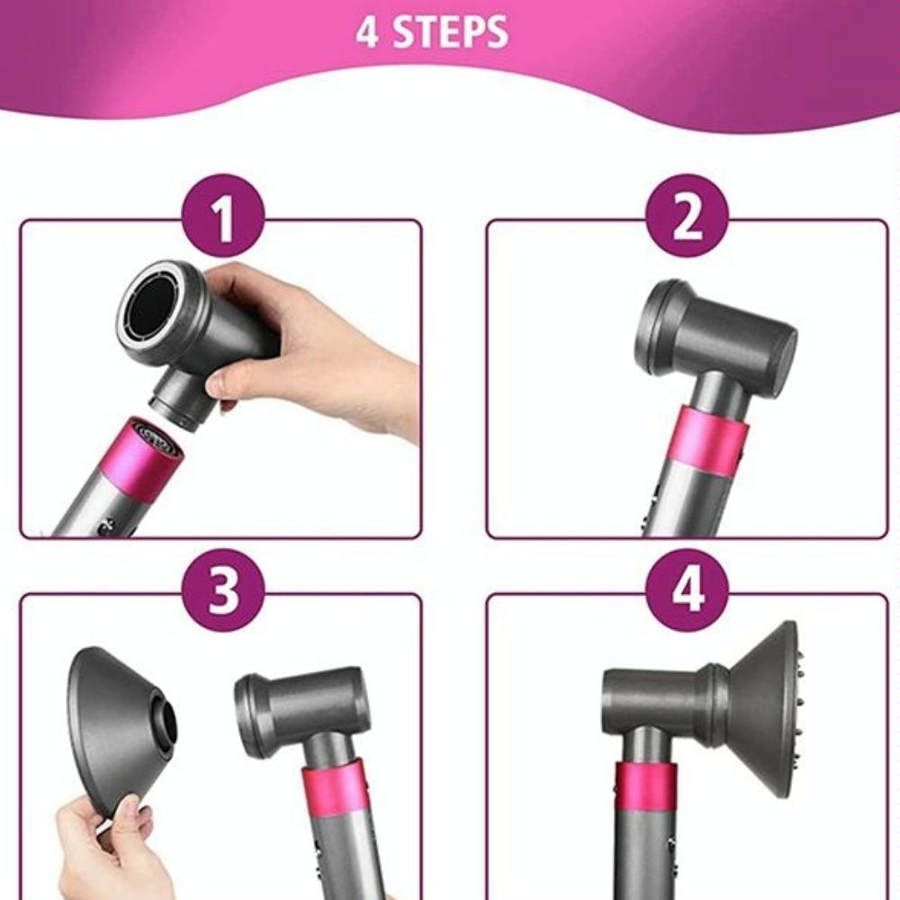 Airwarp Diffusion Nozzle for Dyson Hair Dryer - Clean Brush Kit