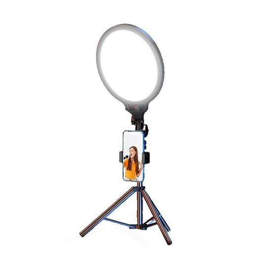 Full-Screen Selfie Ring Light Tripod Set For Live Stream - 210Cm Height - 55Cm Bracket