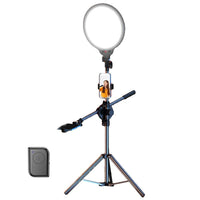 Full-screen Selfie Ring Light Tripod Set for Live Stream - 210cm Height - 55Cm Bracket