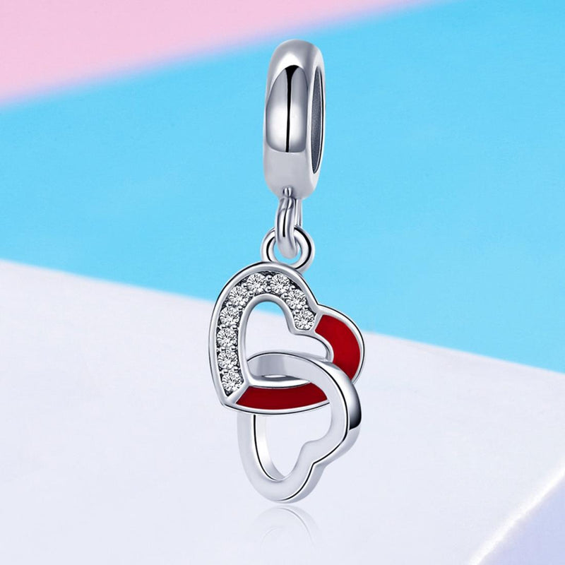 925 Sterling Silver Diy Heart Pendant With String
