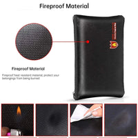 Secure Fireproof Waterproof Bag For Valuables - 13.4X9.8 Inch