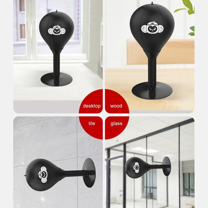 Desktop Speed Ball For Boxing Training - Bear Design With Gloves & Pump - Bear+Pump