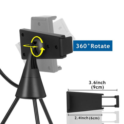 Dimmable Led Ring Light with Phone Tripod Stand