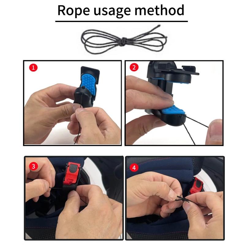 Universal Motorcycle Helmet Mount for Gopro Dji and Sjcam Cameras - Set 1