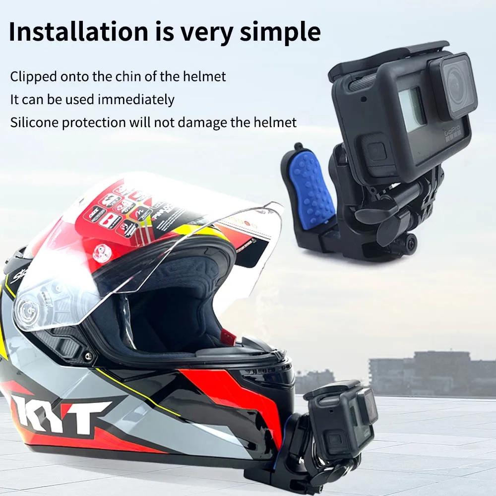 Universal Motorcycle Helmet Mount for Gopro Dji and Sjcam Cameras - Set 1