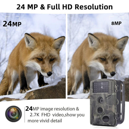 24Mp 2.7K Outdoor Track Camera For Infrastructure Monitoring And Hound Tracking