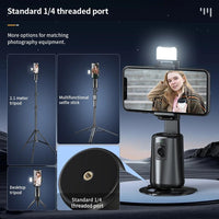 Auto Tracking Gimbal Stabilizer with Fill Light and Selfie Stick - 360 Degree Rotation - A200 Set 1