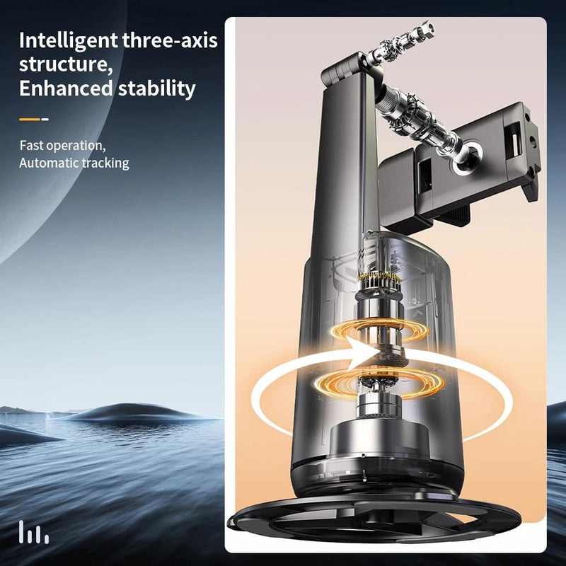 Auto Tracking Gimbal Stabilizer with Fill Light and Selfie Stick - 360 Degree Rotation - A200 Set 1