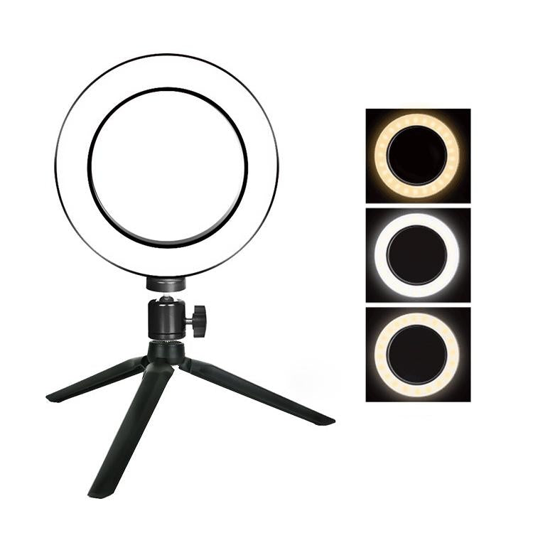16cm Dimmable Led Selfie Ring Light with Tripod