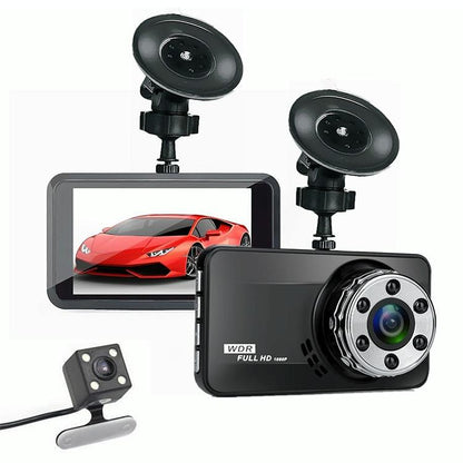 Hidden Dual-lens Car Dvr with Reversing Video Monitor