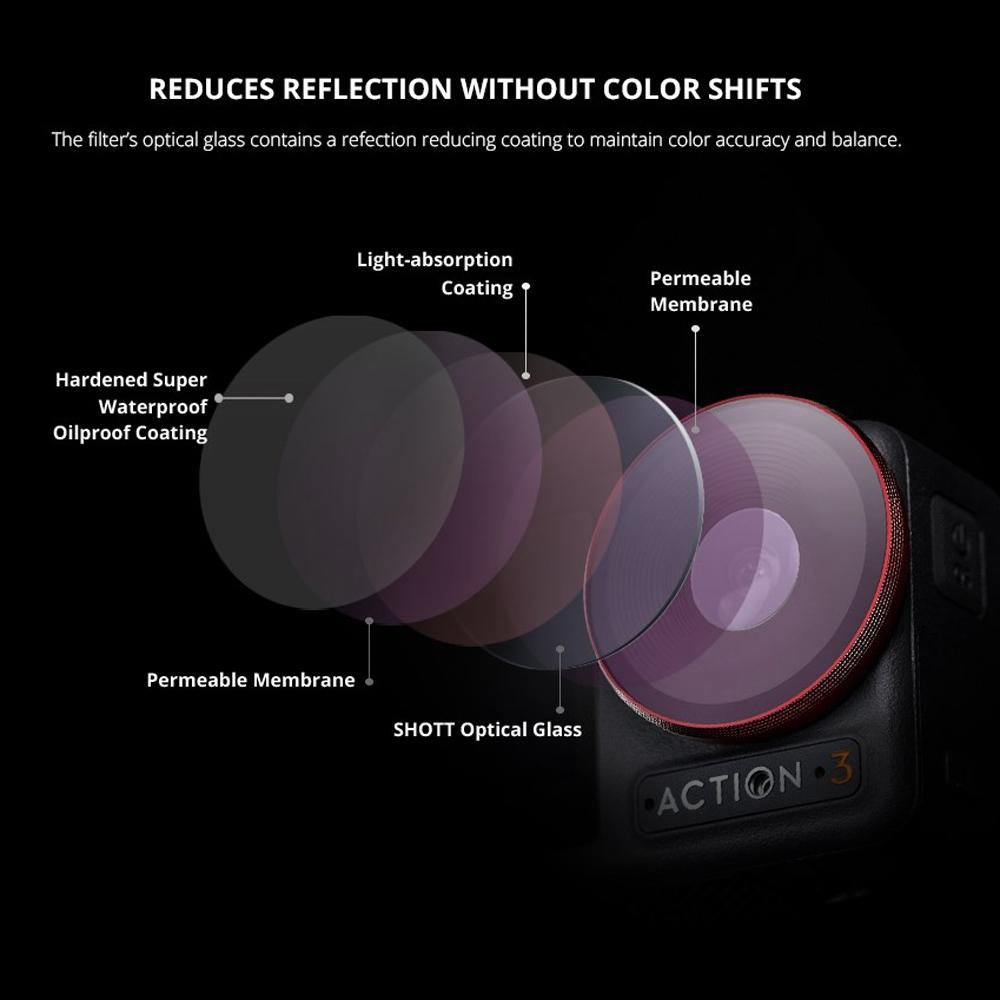 Pro Version Cpl Camera Lens Filter for Dji Action 3