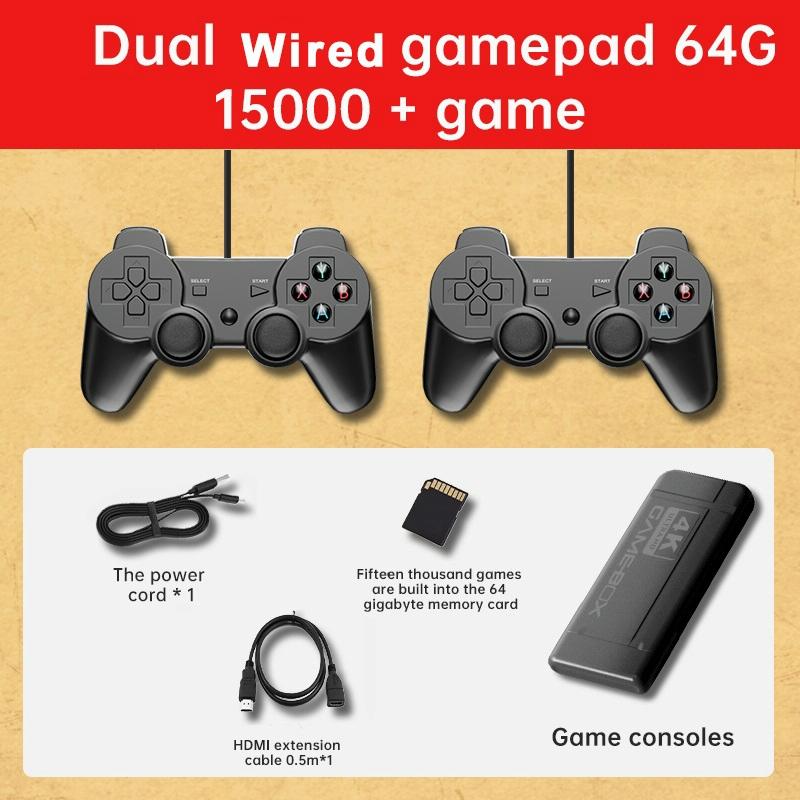 K9 Game Console - 64G 15000 Games Double Battle Tv Built-In Cable