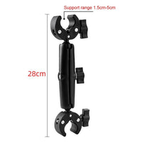 18cm Dual Head Motorcycle Handlebar Mount - 22Cm