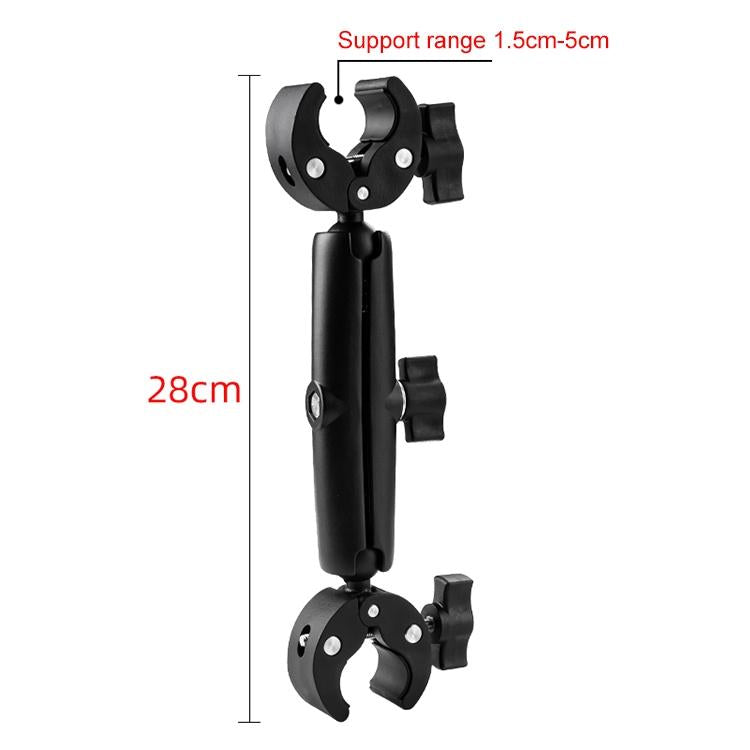 18cm Dual Head Motorcycle Handlebar Mount - 22Cm