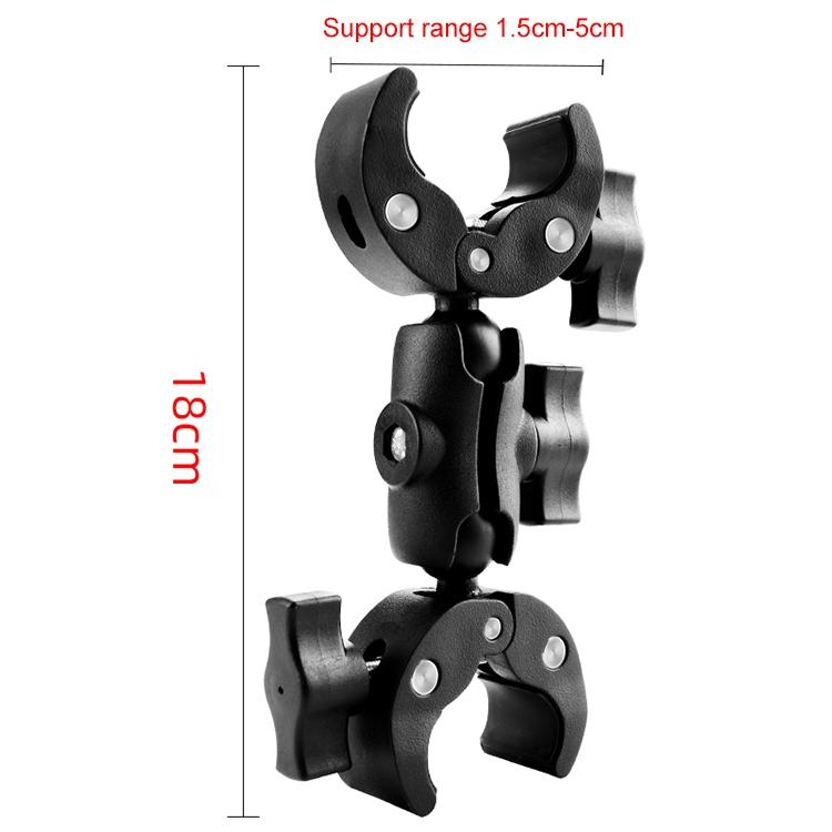 18cm Dual Head Motorcycle Handlebar Mount - 22Cm