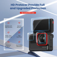 Tempered Film Protective Stickers for Insta360 Ace Amagisn Sports Camera - 6 In 1
