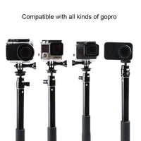 Foldable Tripod Selfie Stick for Action Cameras and Phones - 93cm