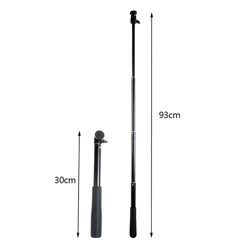 Foldable Tripod Selfie Stick For Action Cameras And Phones - 93Cm