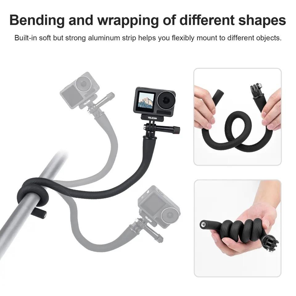 Versatile Octopus Tripod For Action Camera And Phone - Flexible Mount