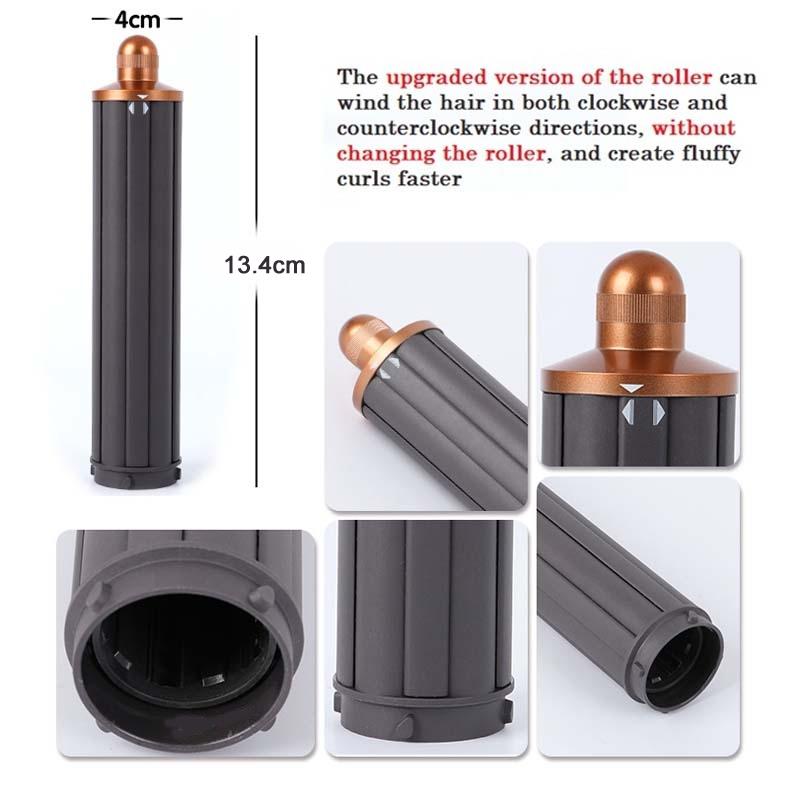 30mm Long Barrel Curling Iron for Dyson Hair Dryer - Upgraded Red