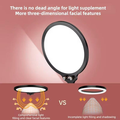 Full-screen 12.6 Selfie Ring Light Tripod Set - 210cm for Live Stream - 55Cm Overhead Shot