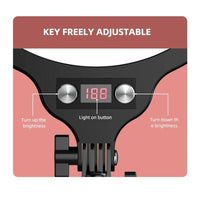 Full-screen 12.6 Selfie Ring Light Tripod Set - 210cm for Live Stream - 55Cm Overhead Shot