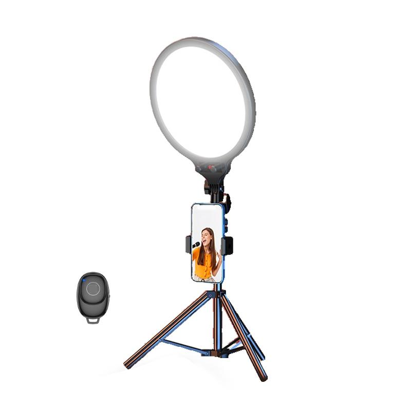 Full-screen 12.6 Selfie Ring Light Tripod Set - 210cm for Live Stream - 55Cm Overhead Shot