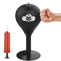 Desktop Speed Ball For Boxing Training - Bear Design With Gloves & Pump - Monkey+Pump