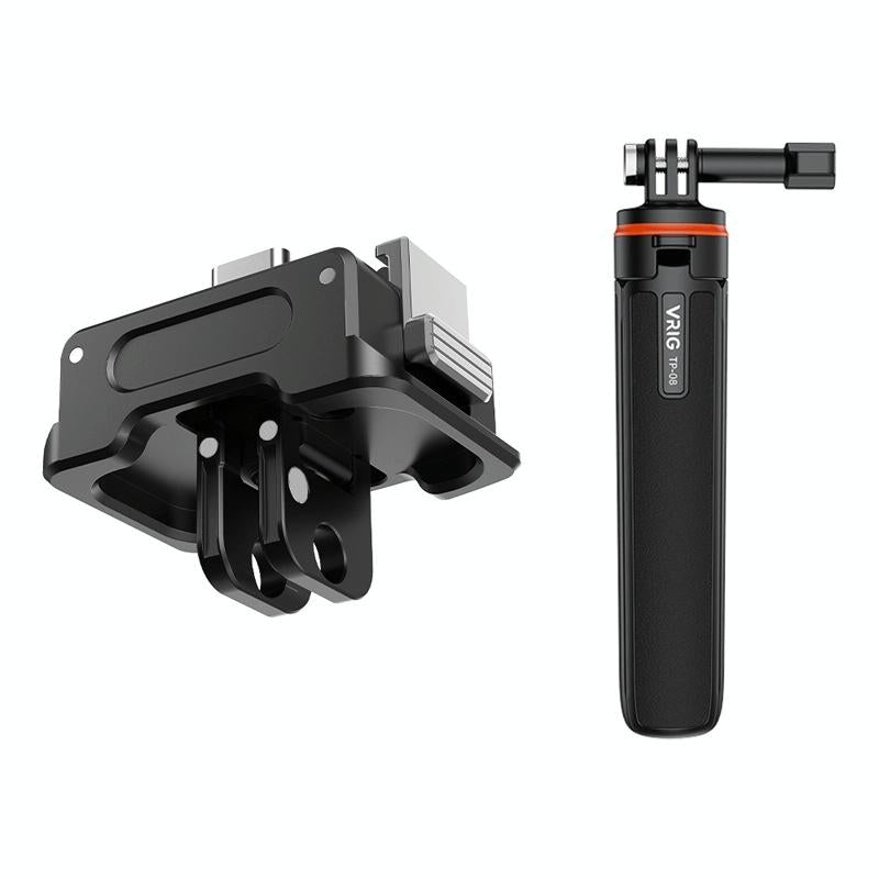Quick Release Mount Adapter For Dji Osmo Pocket 3 Camera 1 / 4 Inch Hole - With Tripod