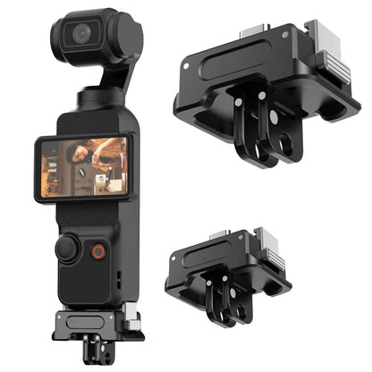 Quick Release Mount Adapter For Dji Osmo Pocket 3 Camera 1 / 4 Inch Hole - With Tripod