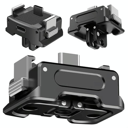Quick Release Mount Adapter For Dji Osmo Pocket 3 Camera 1 / 4 Inch Hole - With Tripod