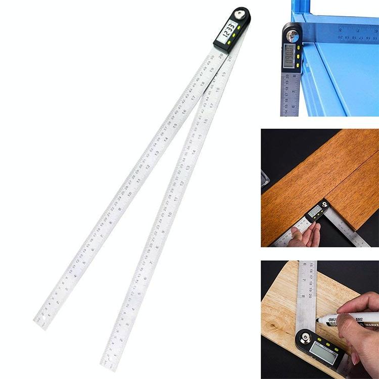 Digital Angle Finder Protractor Ruler - Lcd Display