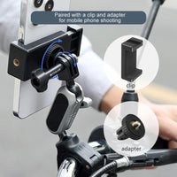 Universal Phone Mount for Handlebars with Clamp and Screw