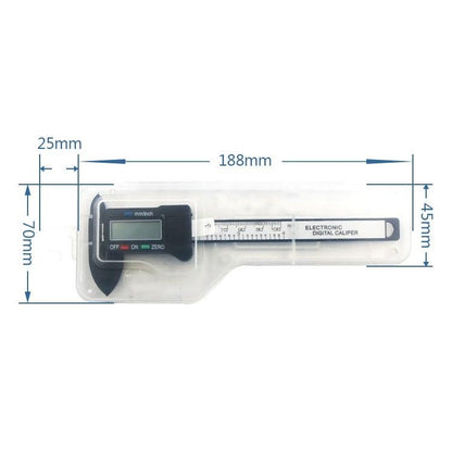 Digital Display Vernier Caliper - Plastic Fiber