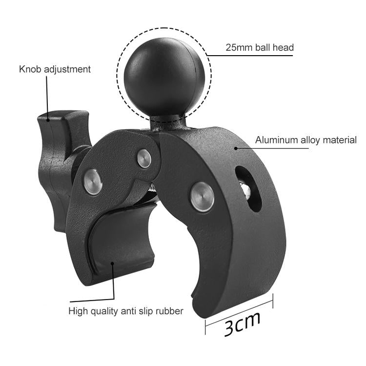18cm Dual Head Motorcycle Handlebar Mount - 28Cm