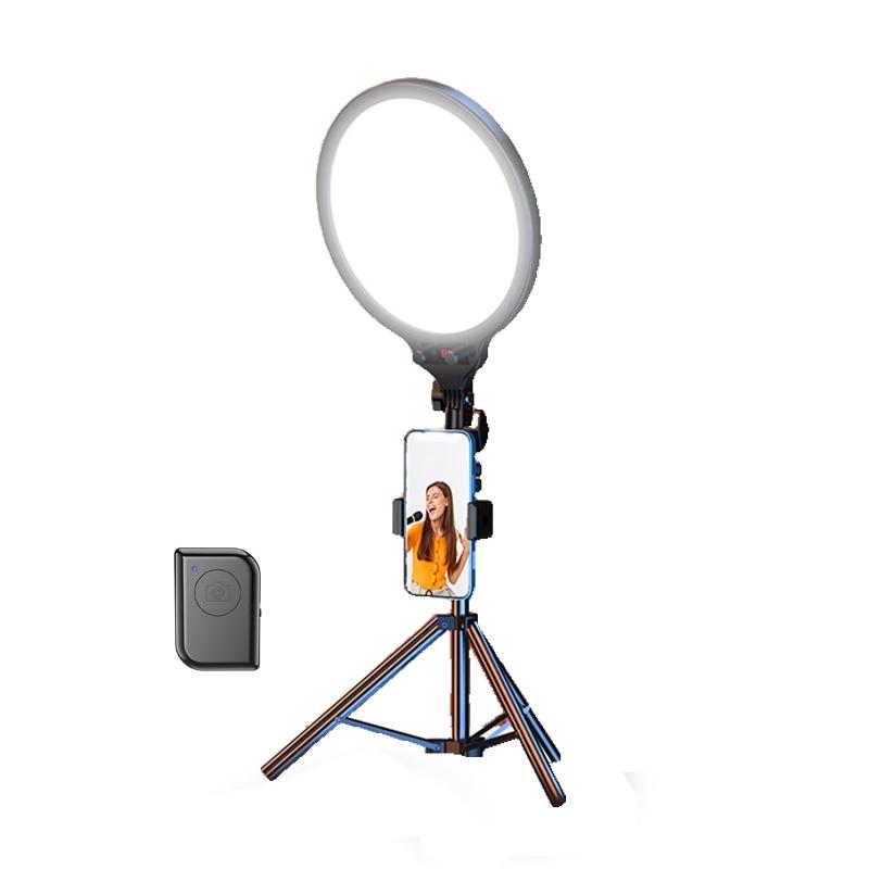 Full-screen Selfie Ring Light Tripod Set for Live Stream - 210cm Height - 210Cm Bracket