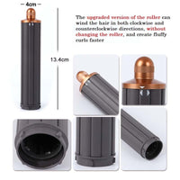 Long Barrel Curling Iron for Dyson Hair Dryer - 13.4cm Upgraded Gold 40mm