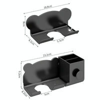 Wall Mounted Holder For Dyson Hair Dryer Bathroom Storage Rack Simple Black - Simple Gray
