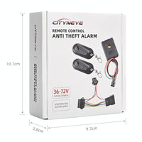 Universal Electric Scooter & Bicycle Anti-theft Alarm + Remote - 36-72v